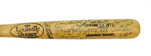 Boston Red Sox Greats Signed Bat w/ 39 Signatures Including Jim Rice, Carlton Fisk, & Bobby Doerr